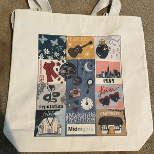 Taylor Swift ERAS canvas tote bag by Lindy Stark NEW